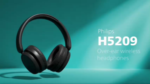 Philips Over-Ear Wireless Headphones Dynamic Bass 65 Hours Play Time Clear Call (TAH5209)