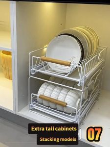 Rak Piring Mangkuk Stainless Steel & Rak Pengeringan Piring Satu Lapis - mangkuk