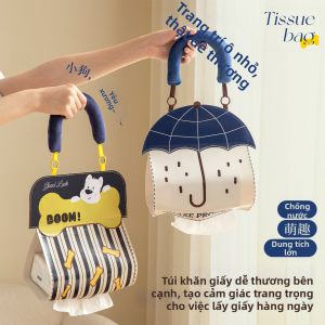 JIFANPAUL | Cute Cartoon Waterproof Wall Mounted Tissue Holder