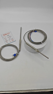 RTD PT100 Temperature Sensor 2m Cable 100mm probe 3 Wires 0~400C