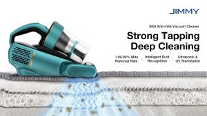 JIMMY Anti-Dust Mites BX6 Vacuum Cleaner 99.99% Bacteria Removal Rate Powerful Ultrasonic Dust-mite Cleaner for Bed Mattress Cleaning