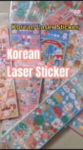 ISI 2 LEMBAR KOREAN LASER STIKER GLITTER HOLOGRAM MOTIF RABBIT BEAR MOMO CUTE LUCU WATERPROOF SUDAH CUTTING DESKRIPSI : 1 SET ISINYA 2 LBR BAHAN PVC WATERPROOF / TAHAN AIR BISA DITEMPEL DI HP FRAME FOTO BOTOL MINUM DLL SIZE : 18.5 X 6 CM BERAT