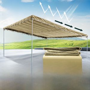 Outdoor Gutter Roof Rain Sunshade Canopy Parking Shelter Reinforced Waterproof Fabric Shop Front Slope Canopy Tent