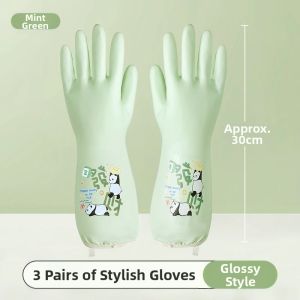 DINGQING | Extended Durable Waterproof Thickening Dishwashing Gloves