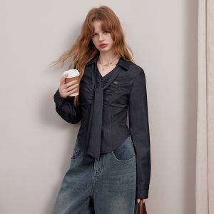 unifree | Áo Blouse Phong Cách Vintage Ôm Dáng