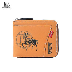 LouisWill Mens Short Wallet Retro Wallet Soft PU Short Wallet Multi-Functional Wallet Large Capacity Purse Multi-Card Position ID Credit Cards Holders Coin Pouch PU Leather Coin Bag Business Wallets