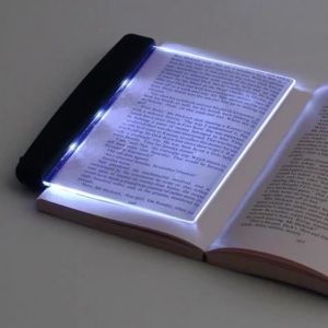 Book Light LED Panel Flat Plate Battery Operated Portable Eye Caring for Bedroom Study Dormitory Travel Camping Decor Gift