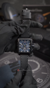 Jam Tangan Pria Expedition Chronograph EX 6618 MCLUBBU Blue Dial Black Leather Strap