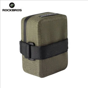 ROCKBROS Bicycle Saddle Bag Waterproof 0.4L Portable Lightweight Durable Mini Bicycle Colorful Tail Bag Hanging Taillights MTB Road Bike Foldable Bike Riding Equipment