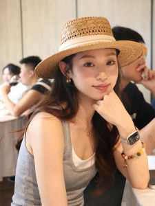 JIFANPAUL | French Vintage Retro Beach Sunproof Straw Hat