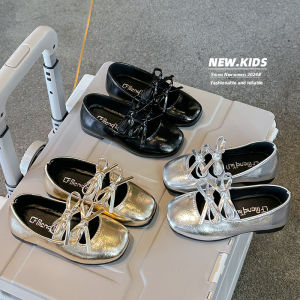 Giày Đơn Ba Lê Phong Cách Công Chúa Mary Jane Cho Bé Gái Mùa Xuân Mùa Thu Mới Thiết Kế Giày Công Chúa Trẻ Em Mềm Da Đế Cao Su