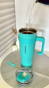 Cuculemon Botol Minum Tumble Stainless Steel 1.2L Kapasitas Besar Tahan Panas Dingin Termos Kopi