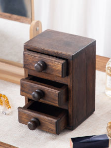 Drawer Desktop Wooden Vintage Storage Box Office Storage Small Box Multifunctional Storage Sundries Rack