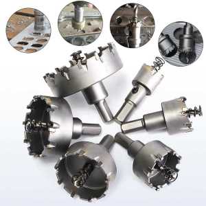MATA BOR HSS TUNGSTEN CARBIDE HOLE SAW BIT 22 - 65mm SET 6 PCS MATA BOR PELUBANG BESI BAJA SUPER TAJAM 1 SET KOMPLIT LENGKAP
