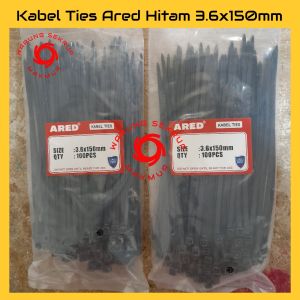 (1 Pack) Kabel Ties 3.6x150mm / Kabel Tis / Cable Ties Hitam 15CM