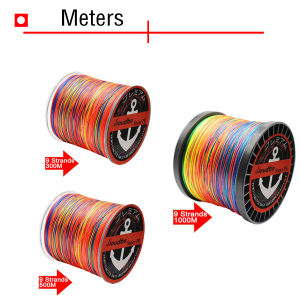Tackle Braided Fishing Line for Saltwater Freshwater 9X Strands Colored Braid 328Yards/547Yards/1093Yards for Extra Visibility