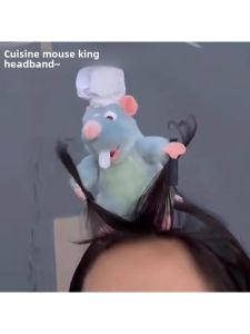 Rattle Hair Hoop Funny Headband Funny Headband Tooth-Missing Cotton Doll Hair Tie Khaki Barra Hair Accessories