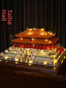 Palace Museum Taihe Palace National Style Building Blocks Assembly Educational Toys Boys Puzzle Gifts Large Size 3D Construction