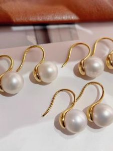 หูสีเงินแท้ S925 สำหรับต่างหู DIY พร้อมห่วงเปล่า รองเท้าส้นสูง ทองแดง ทอง เงิน ขนาด 7-12 มม. กลมแบน