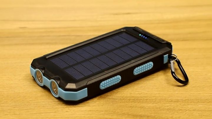 Solar Power Bank Waterproof 150000mAh USB Ports External Charger