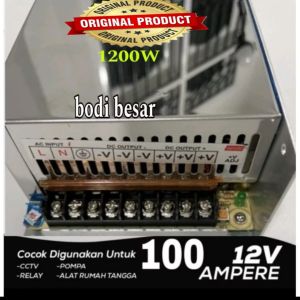 BODY BESAR Power supply 12v 80a/100aSwitching Power Supply 12v DC Output 80A/100a (660-1200Watt) - Merubah