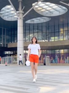 2024 Summer Fashion Casual Loose Slimming Elastic Waist Pure Cotton Simple and Western Style Versatile 5/4 Shorts