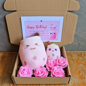 ✨ Terno Plushie Stuffed Toys Set Boba Doll Giftset Stuffed Toy Gifts for Valentines Birthday Anniversary Monthsary and Special Occassions