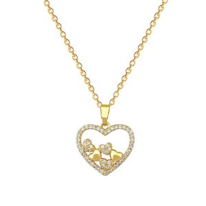 Titanium Steel Hollow Heart Necklace for Women Luxury Versatile Clavicle Chain Fashion Jewelry Accessory Elegant
