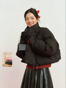 SEIFINI | Duck Down Filler 90 Short Puff Pink Jacket
