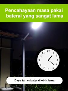 Lampu Sorot Jalan Jalanan Taman Lapangan Luar Depan Rumah Garasi Halaman Gang Waterproof Tahan Anti Air Tenaga Panel Surya Matahari LED Solar Cell Lamp BK 818 6 Kotak 50W  Induksi Sensor Gerak Tanpa Listrik Multifungsi Serbaguna