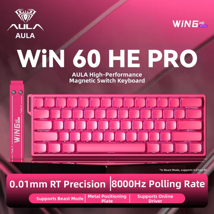 AULA | Bàn phím cơ trục từ WIN60hePRO tùy chỉnh có dây hiệu năng cao dành riêng cho game FPS CS