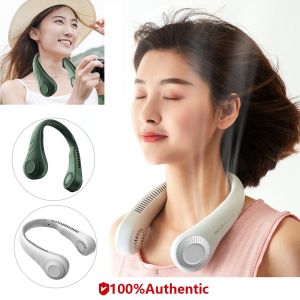 Japan Portable Neck Fan Air cooling/quiet/sports Chargeable Electric Fan Mini Fan Electric Fan Neck Electric Fan 4000mah