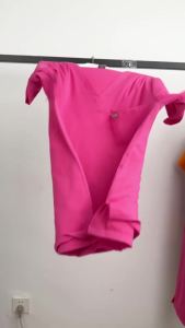 Bộ Đồ Y Tế Ngắn Tay Màu Trơn Niaahinn Dành Cho Nam Và Nữ Cổ Chữ V Chất Liệu Pha Polyester Rayon Elastane Đồng Phục Spa Thẩm Mỹ Viện.