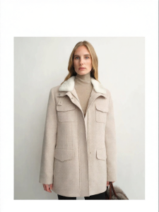 Luxury Style Natural Material Winter Parka for Women