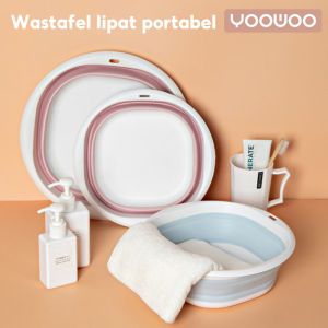 YooWoo Baskom Plastik Lipat / Baskom Lipat Portabel Multifungsi / Portable Silikon Baskom