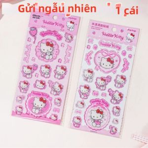 Bộ Hình Dán 3D Hello Kitty Của Sanrio Dành Cho Bé Gái Trang Trí Cho Sổ Lưu Niệm Cốc Nước Điện Thoại Nhật Ký Kế Hoạch - Quà Tặng Đồ Chơi Dễ Thương
