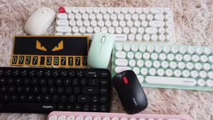 BỘ COMBO bàn phím giả cơ và chuột không dây MoFii Candy Mini Bean cho máy tính bàn PC laptopđiện thoại máy tính bảng