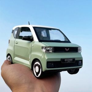 Wuling Hongguang Mini Macaron Car Model Alloy Simulation Toy Car Door Can Be Opened Collectible Decoration Gift for All Ages