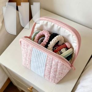 YOMDID 3pcs Portable Toiletry Bag Sewing Template DIY Storage Pouch Quilting Template Reusable Transparent PET Material