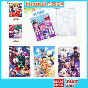 Anime Notebook 60pg Buku Nota Tulis Demon Slayer Kimetsu Naruto One piece My Hero Academia
