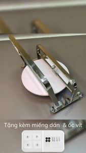 Giá treo khăn nhà tắm dán tường Waternymph vắt khăn giàn inox 304 cao cấp (kèm miếng dán và ốc vít)