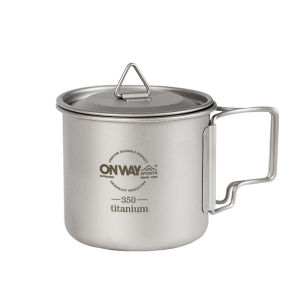 Onwaysports | Portable Foldable Titanium Outdoor Cup and Dish