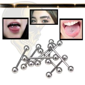 Piercing tindik barbel - tindik lidah tindik bibir piercing alis - barbell piercing anting tindik percing steril anting tindik titanium model barbel