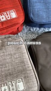 POUCH MAKEUP CANVAS PREMIUM PO2 Waterproof Box Makeup Kanvas Case Cosmetics Kotak Kosmetik Beauty Case Tas Pouch Organizer Kabel