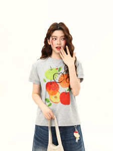 WILDAZI | Retro Fruit Print Summer Short Tee Shirt