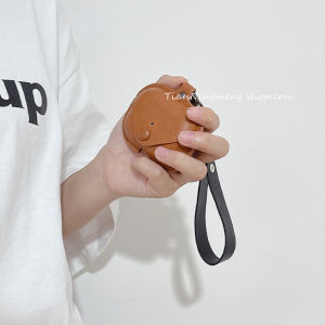 Leather Protective Case for AirPods pro 23rd Generation Bluetooth Earphone with Lanyard Universal High-End Feel Small Niche Style