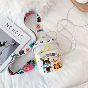 Túi Vải Mini Dễ Thương Túi Đeo Chéo Hoạt Hình Cho Bé Gái Túi Vải Canvas Phong Cách Mới 2025 Túi Đeo Chéo Nhỏ Cho Điện Thoại Di Động Túi Vải Canvas Thường Ngày