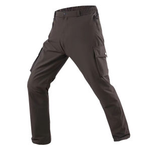 TRVLWEGO Summer Men Trekking Camping Thin Elastic Quick Drying Breathable Pants Outdoor Sports Cycling Fishing Fishing Trousers
