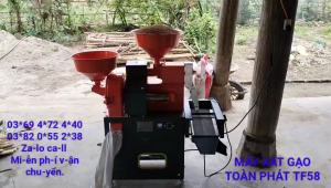 Máy xát gạo mini gia đình Toàn Phát TF58 Có 3 Chức Năng