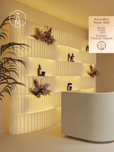 SHIBAZHI | Moveable Partition Screen for Office Hallway Live Streaming Room Divider Lightweight Paper Wall